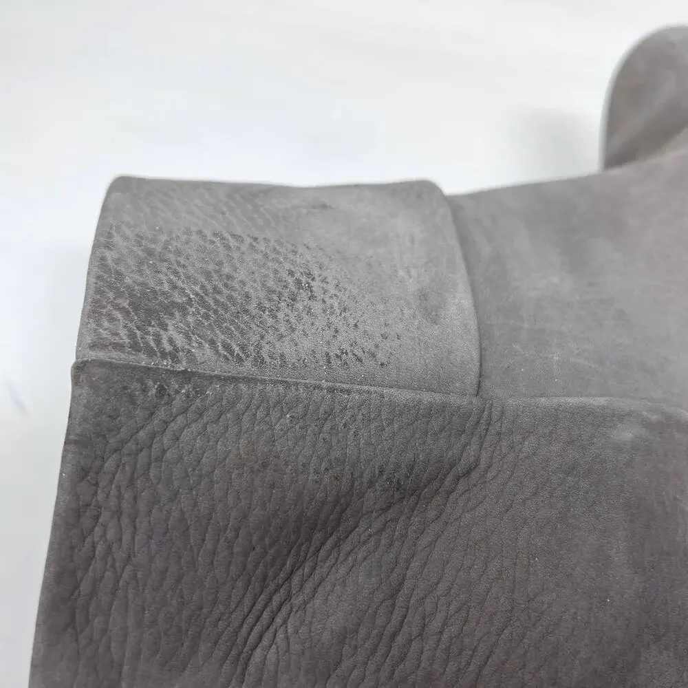 Rag & Bone Newbury Boots Women's 8.5 Elephant Gray Leather Cuff 3.5